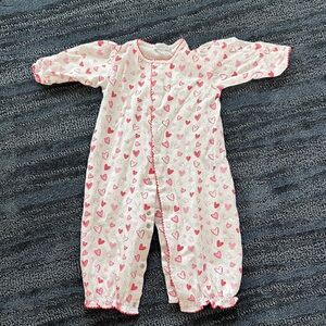 Set of 2 Small convertible onesie/nightgowns (newborn to 6 months)